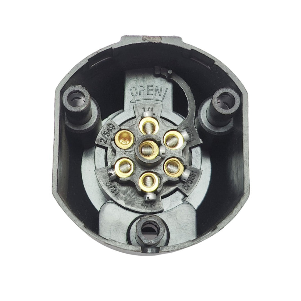 7 PIN ROUND SOCKET CONNECTOR TRAILER BOAT - RVSUNSHADES