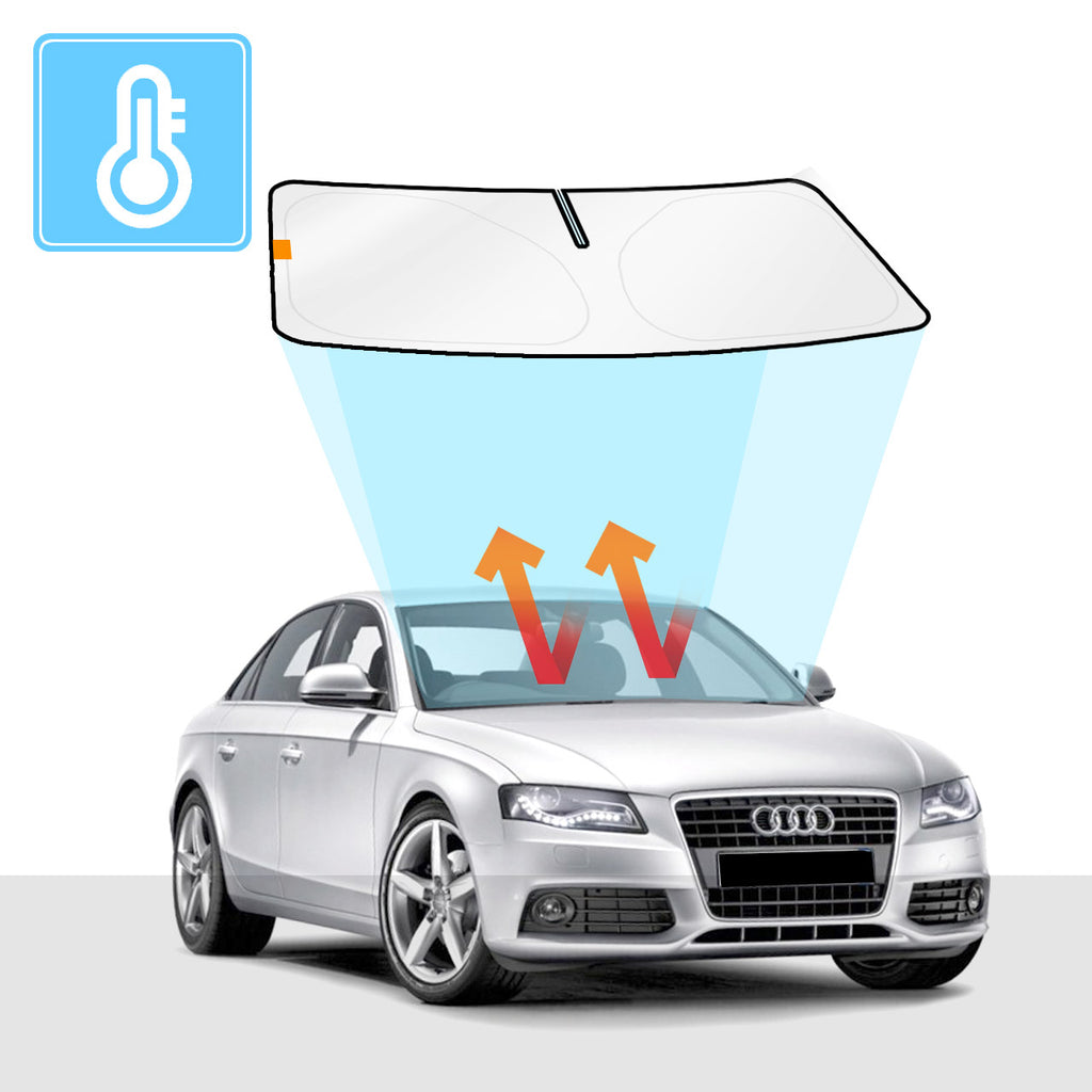 Audi A4 Windscreen Sun Shade S4 RS4 B8 2008-2015 Solar Screens BLOCK OUT (RV07) Premium V2 - RVSUNSHADES