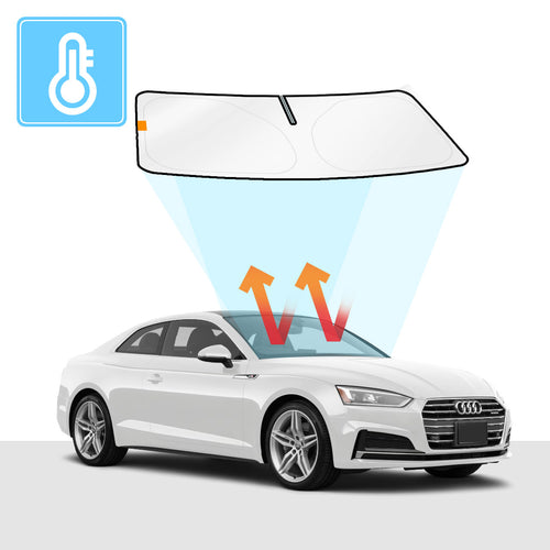 Audi A5 Windscreen Sun Shade S5 RS5 2007-2023 Solar Screens BLOCK OUT (RV07) Premium V2 - RVSUNSHADES