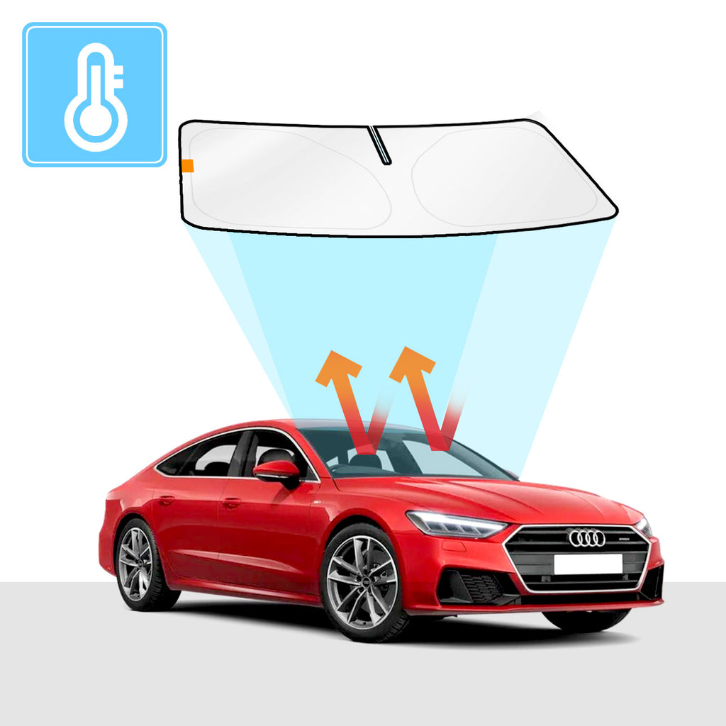 Audi A7 Windscreen Sun Shade S7 RS7 2010-Now Solar Screens BLOCK OUT (RV06) Premium V2 - RVSUNSHADES
