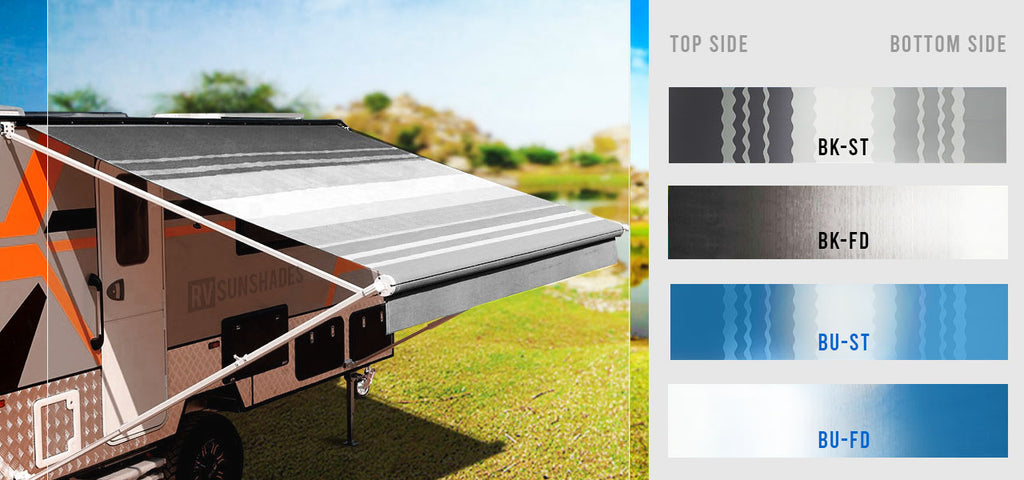 RVSUNSHADES Awning Vinyl Fabric Color Pattern