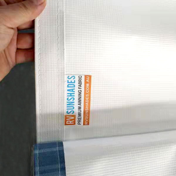 Replacement Awning Fabric Kit suit 19ft Roll-Out Awning (18'2"x8' Blue White Gradient 19-BU-FD) *BOXED*