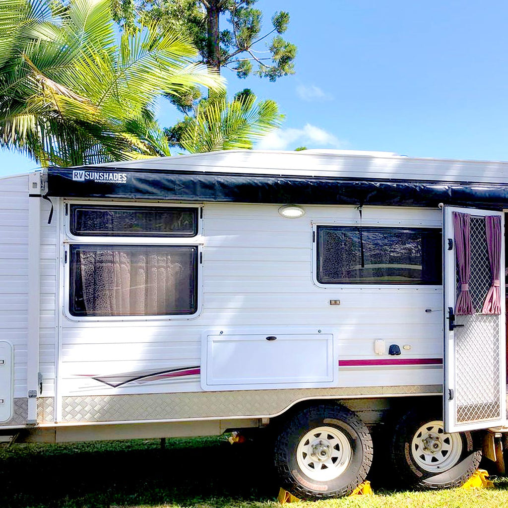 Caravan Awning Protector Cover for 14ft Awning (13'4" WHITE) - RVSUNSHADES