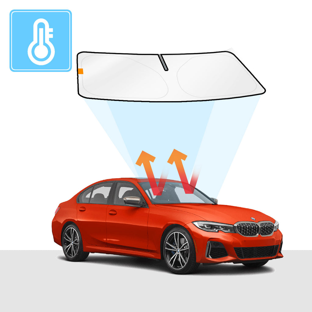 BMW 3 Series Windshield Sun Shade F30 Solar Screens BLOCK OUT (RV25) Premium V2 - RVSUNSHADES