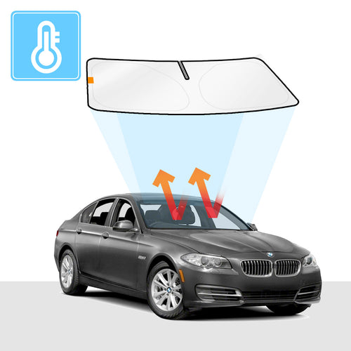 BMW 5 Series Windshield Sun Shade F10/G30 Solar Screens BLOCK OUT (RV27) Premium V2 - RVSUNSHADES