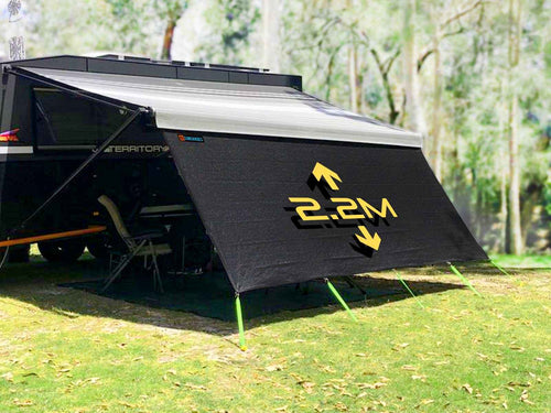 Offroad Caravan Privacy Screen 6.1x2.2m suit 21Ft Awning (2.2m Drop) - RVSUNSHADES