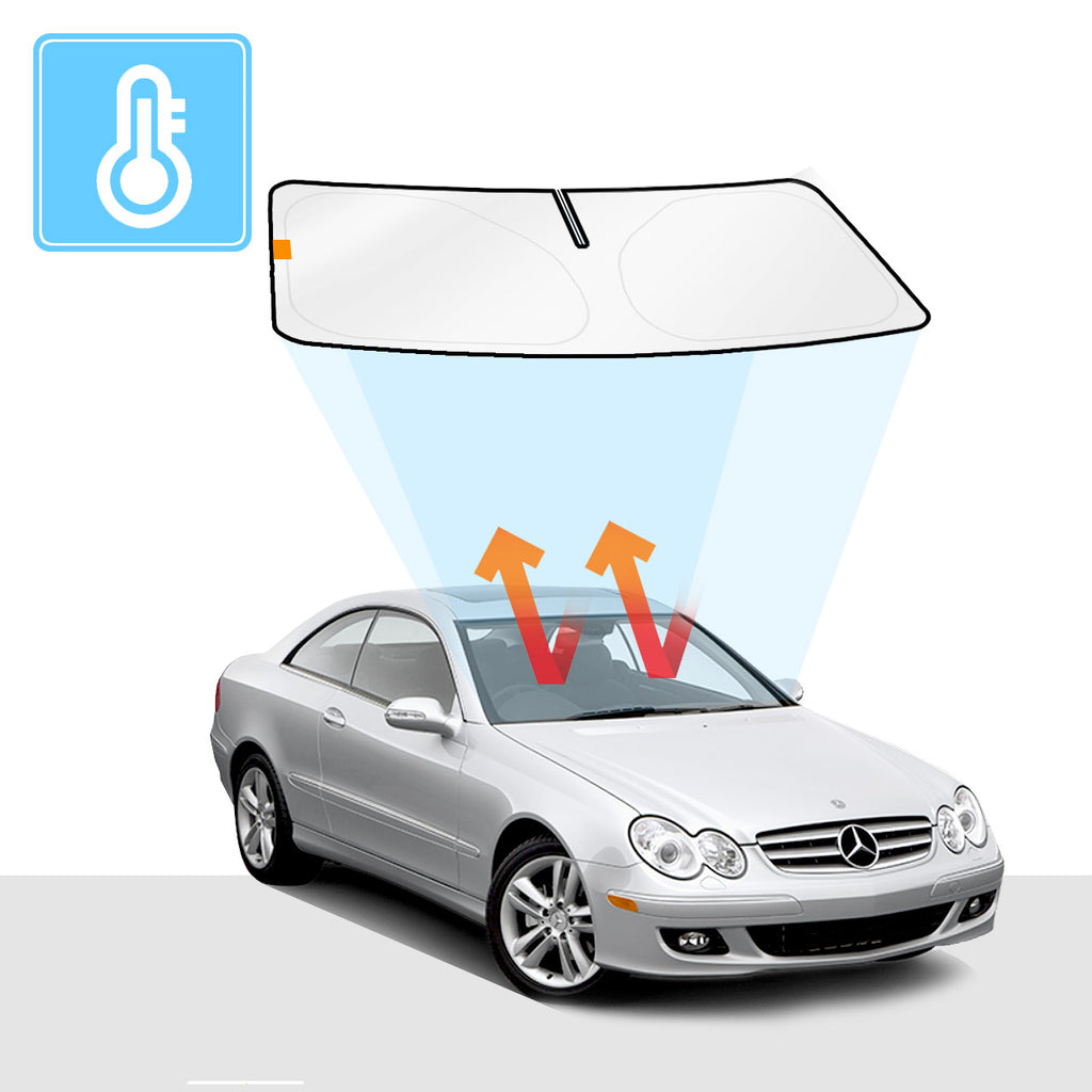 Mercedes-Benz CLK Windshield Sun Shade Solar Screens BLOCK OUT (RV36) Premium V2 - RVSUNSHADES