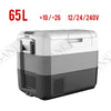 Car Fridge 65L 3-way for grocery shopping, travel, and camping, Open Lid Both Sides, Removable Lid - RVSUNSHADES
