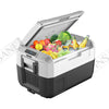 Car Fridge 45L 3-way for grocery shopping, travel, and camping, Open Lid Both Sides, Removable Lid - RVSUNSHADES