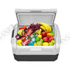 Car Fridge 35L 3-way for grocery shopping, travel, and camping, Open Lid Both Sides, Removable Lid - RVSUNSHADES