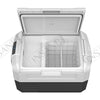 Car Fridge 45L 3-way for grocery shopping, travel, and camping, Open Lid Both Sides, Removable Lid - RVSUNSHADES