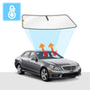 Mercedes-Benz E-Class Windscreen Sun Shade (W211, W212) Solar Screens BLOCK OUT (RV02) Premium V2 - RVSUNSHADES