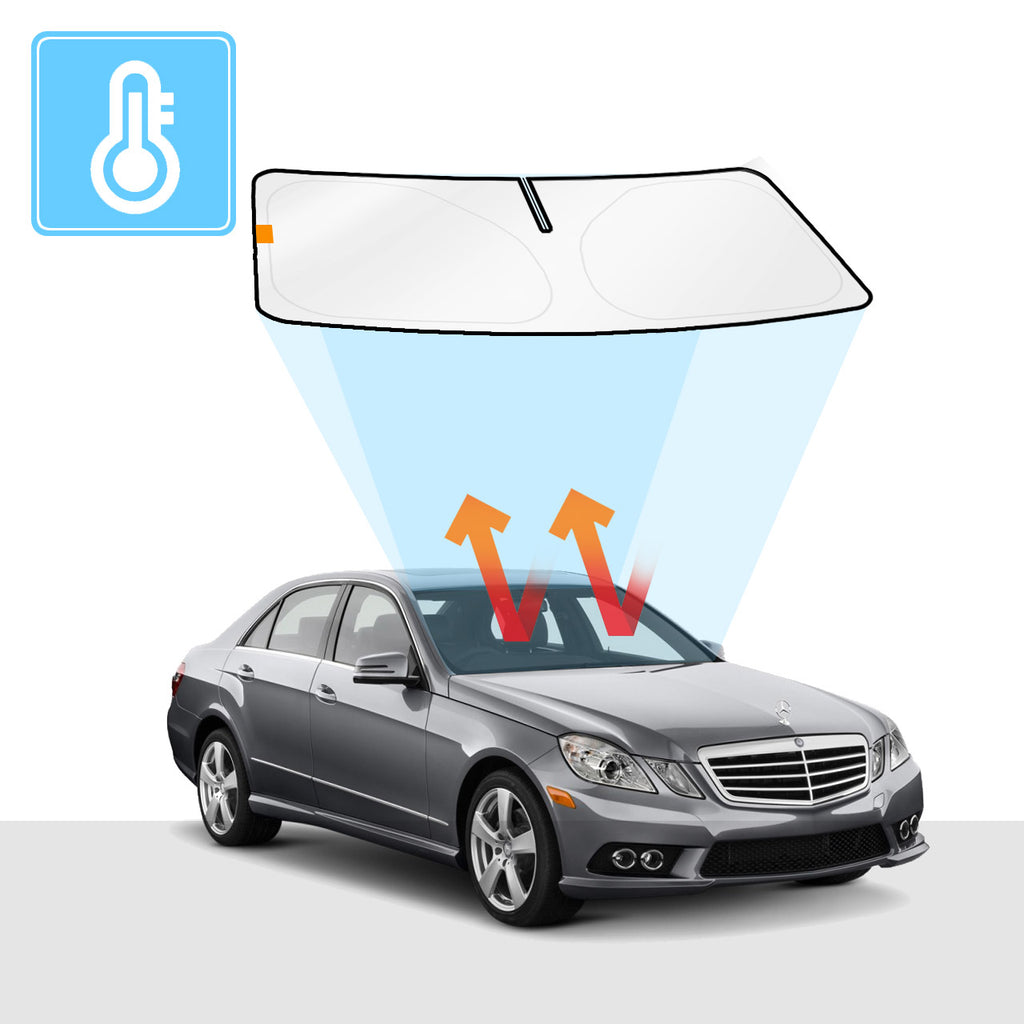 Mercedes-Benz E-Class Windscreen Sun Shade (W211, W212) Solar Screens BLOCK OUT (RV02) Premium V2 - RVSUNSHADES