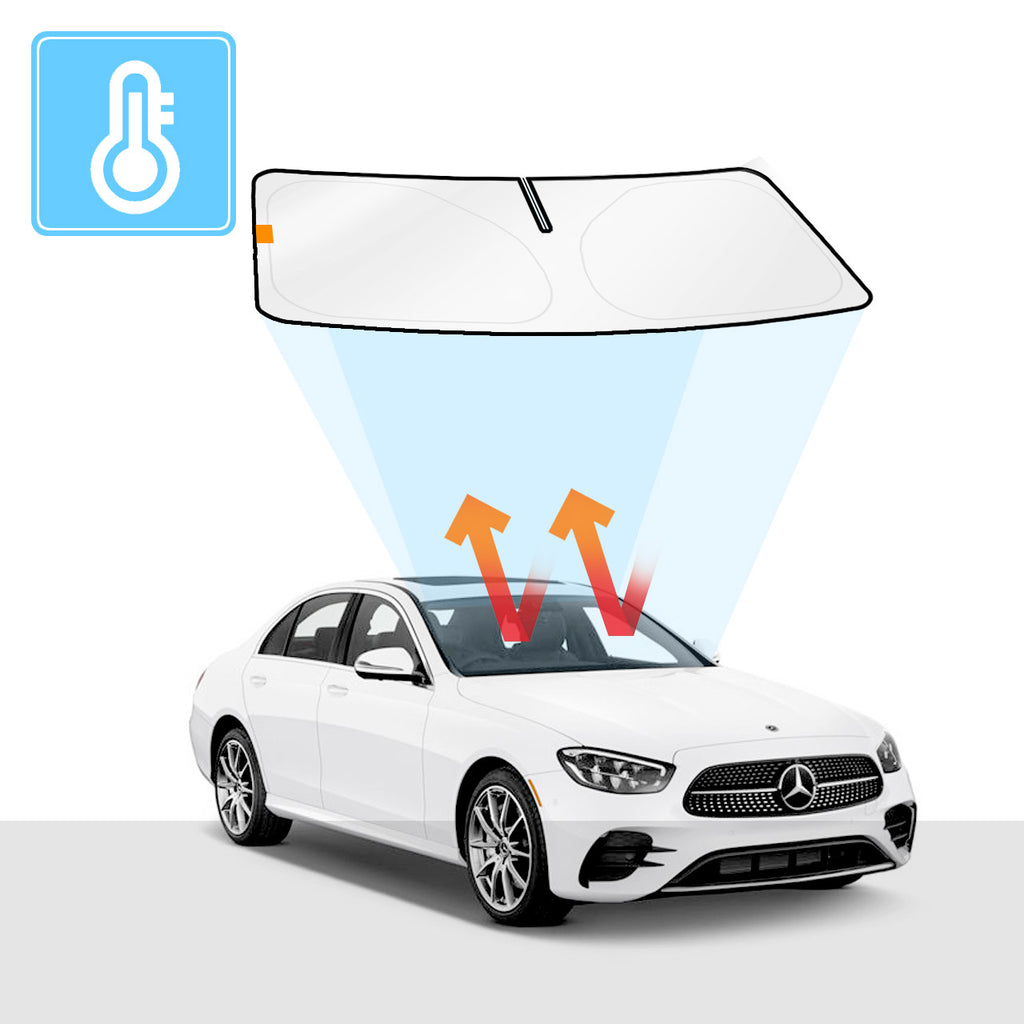 Mercedes-Benz E-Class Windscreen Sun Shade W213 Solar Screens BLOCK OUT (RV36) Premium V2 - RVSUNSHADES