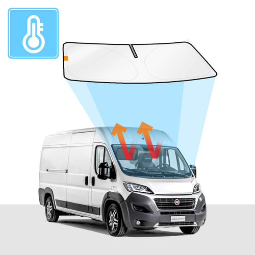 Fiat Ducato Windshield Sun Shade 3rd Gen 2007-Now Solar Screen Block Out [Windshield] - RVSUNSHADES