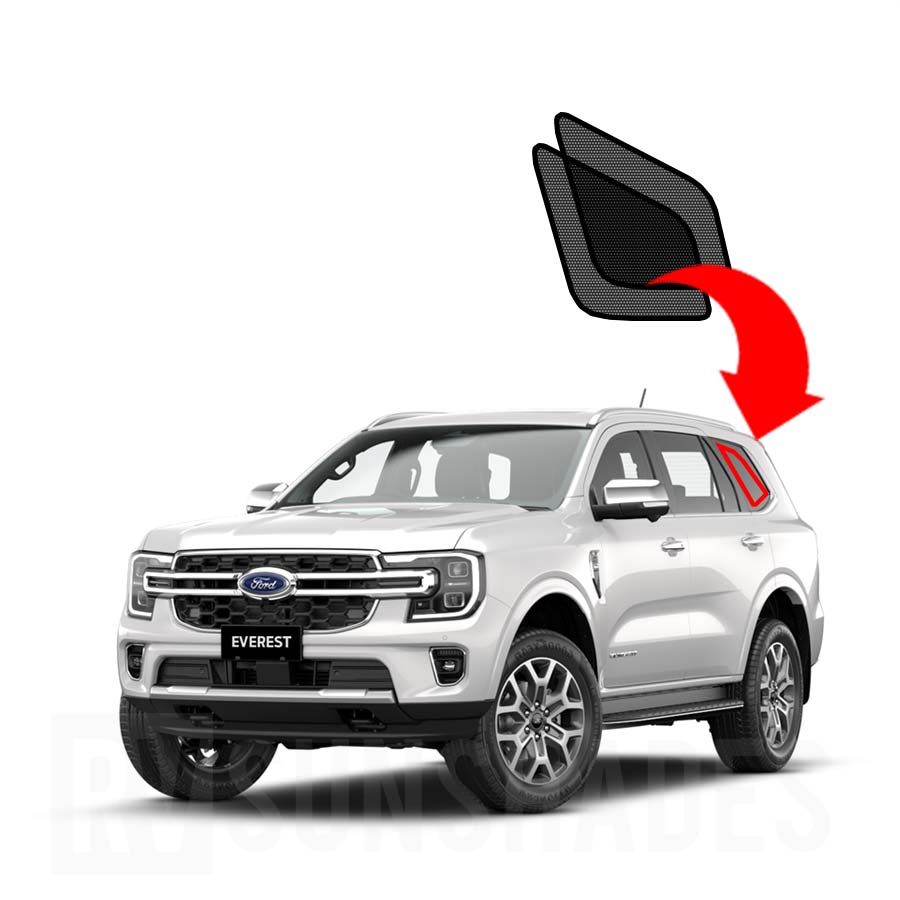FORD Everest Sun Shade Endeavour 3rd Gen 2023-Now [Quarter Window] Pair - RVSUNSHADES