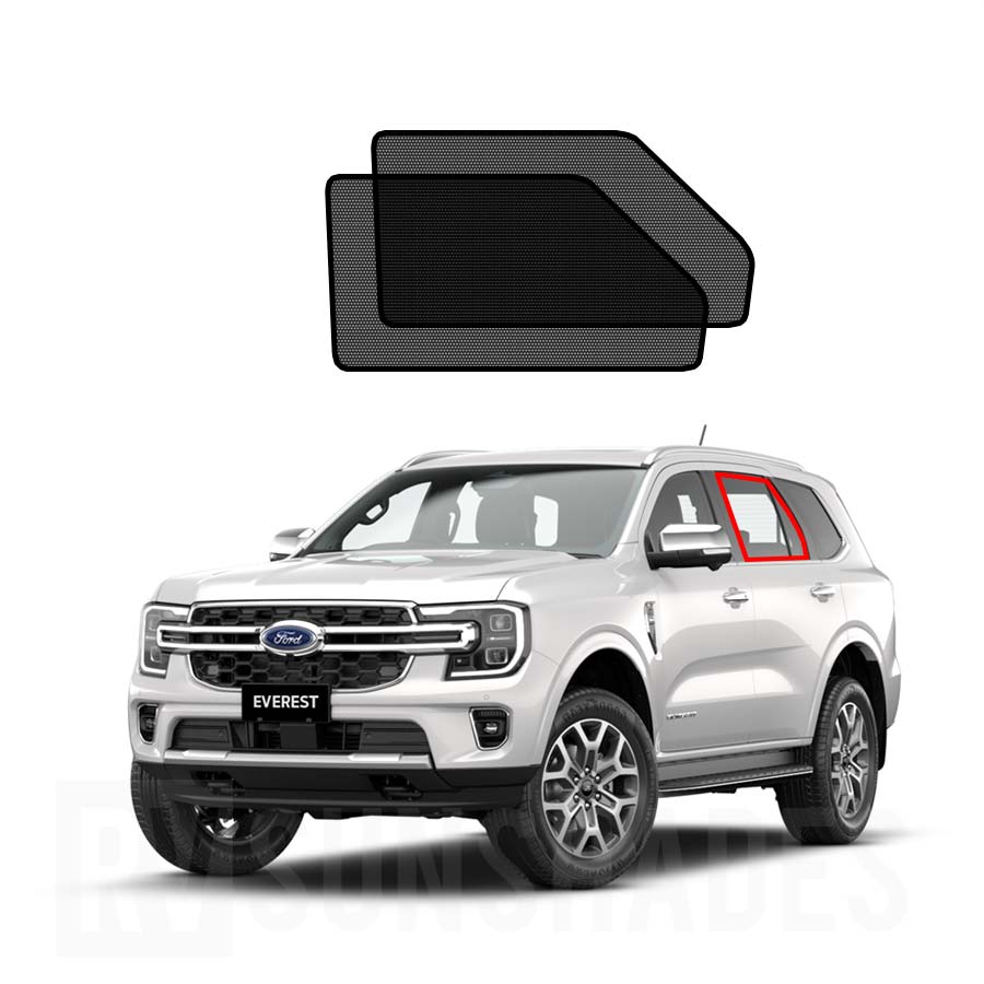 FORD Everest Sun Shade Endeavour 3rd Gen 2023-Now [Rear Door] Pair - RVSUNSHADES