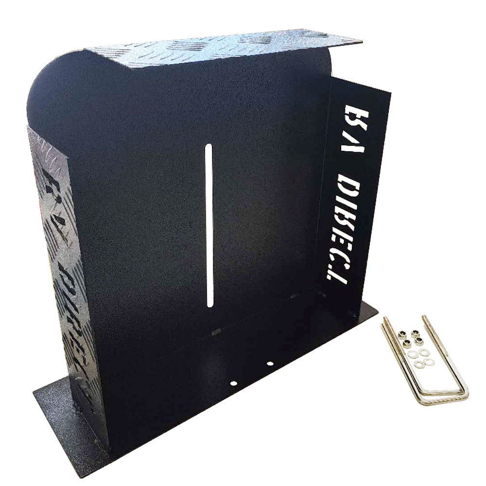 Fuel Tank Protector Cover Hammer Tone Black Drawbar Mount L/R Double Side 10/15L (CP) RV DIRECT