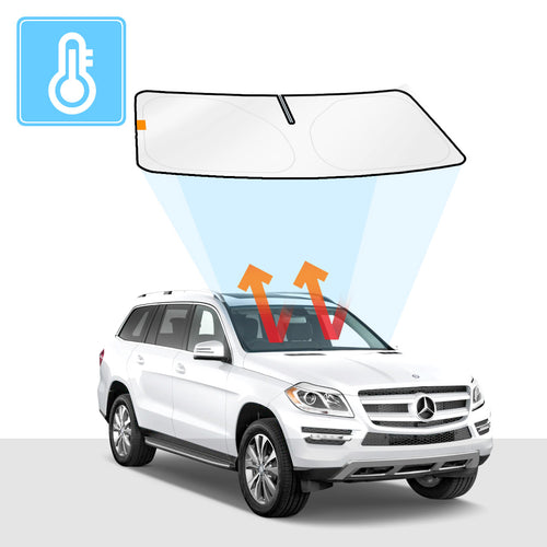Mercedes-Benz GL Windscreen Sun Shade Solar Screens BLOCK OUT (RV05) Premium V2 - RVSUNSHADES