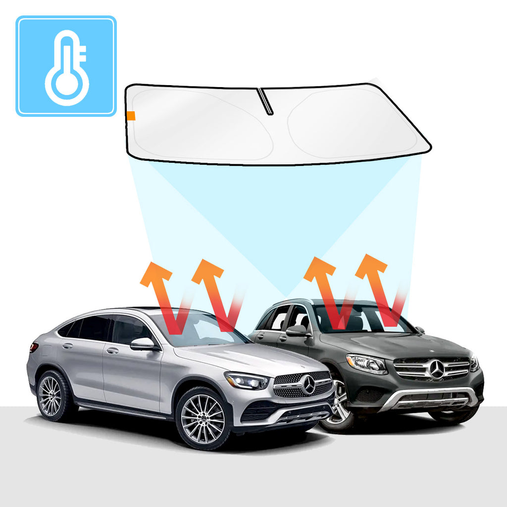 Mercedes-Benz GLC Windscreen Sun Shade Solar Screens BLOCK OUT (RV01) Premium V2 - RVSUNSHADES