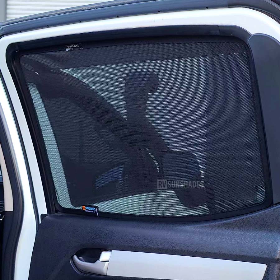 ISUZU D-MAX Window Sun Shade Dual Cab RT 2012-2020 [Rear Door] Pair - RVSUNSHADES