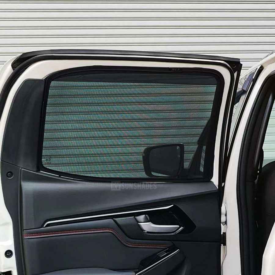 ISUZU D-MAX Sun Shade | BT-50 Dual Cab RG 2021-Now [Rear Door] Pair - RVSUNSHADES