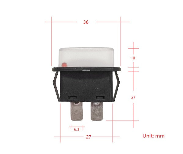 2x Standard Blade Fuse Holder Panel Mount LED Pilot Light 12/24V Auto Marine (R3-67) - RVSUNSHADES