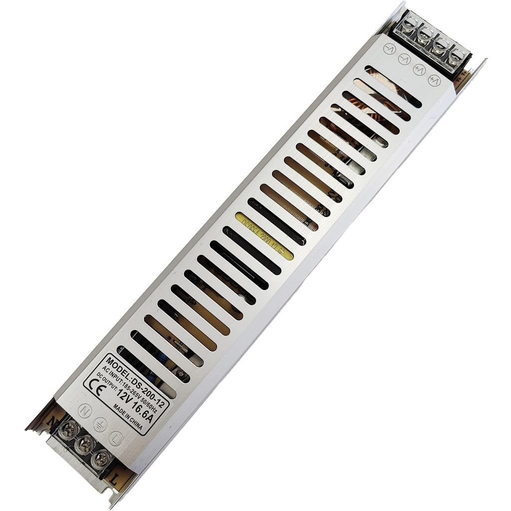 COB LED Strip Light 8MM Power Supply 12V/16.5A 200W LED Driver - RVSUNSHADES