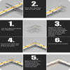 5X LED Strip Light 8MM 90 Degree Elbow Joiner LED Connector - RVSUNSHADES