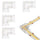 5X LED Strip Light 8MM 90 Degree Elbow Joiner LED Connector - RVSUNSHADES
