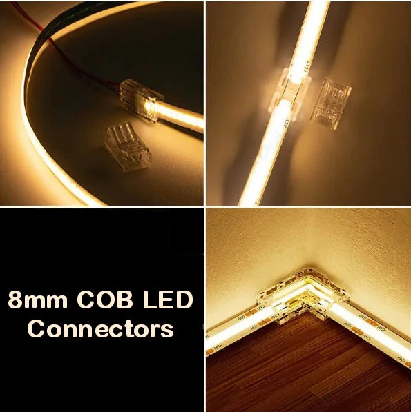 5X LED Strip Light 8MM Joiner LED Connector - RVSUNSHADES
