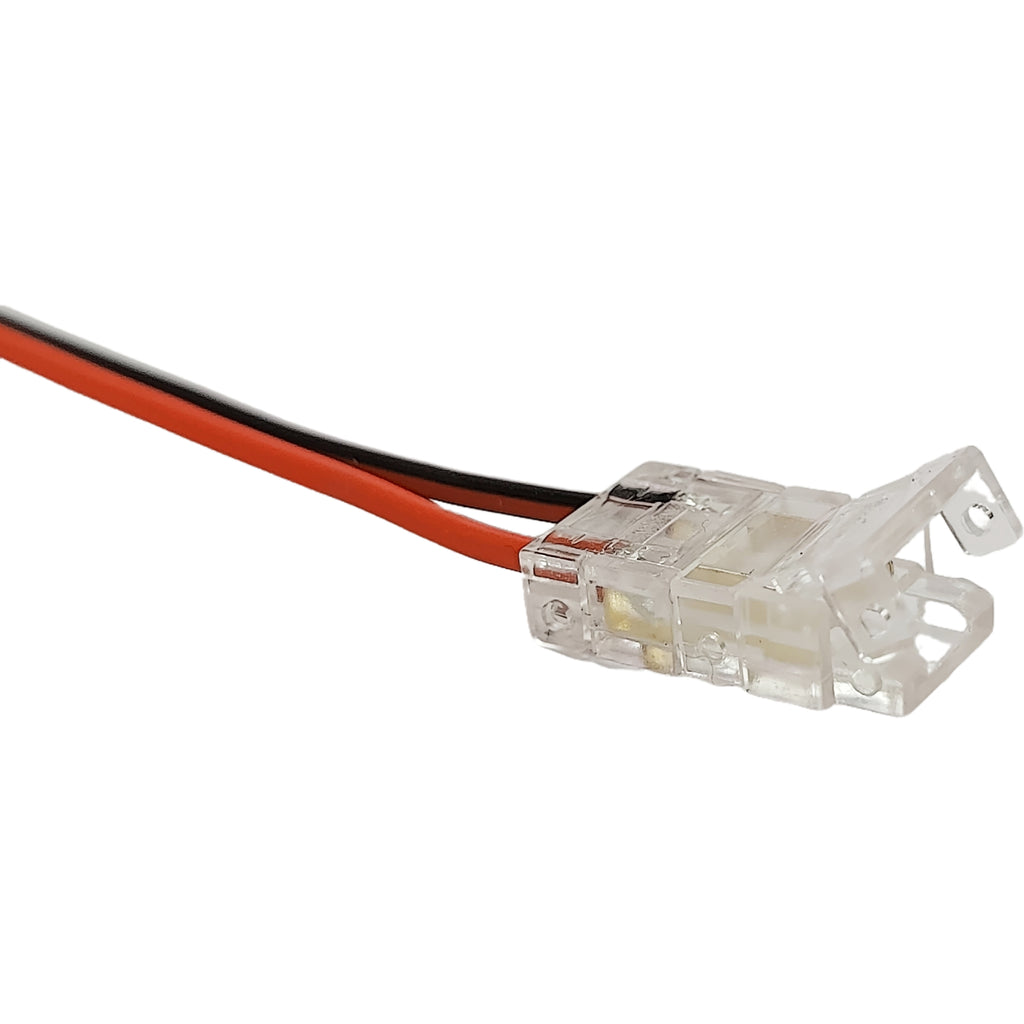 2X COB LED Strip Light 8MM Power Cable Connector Bare Wire - RVSUNSHADES