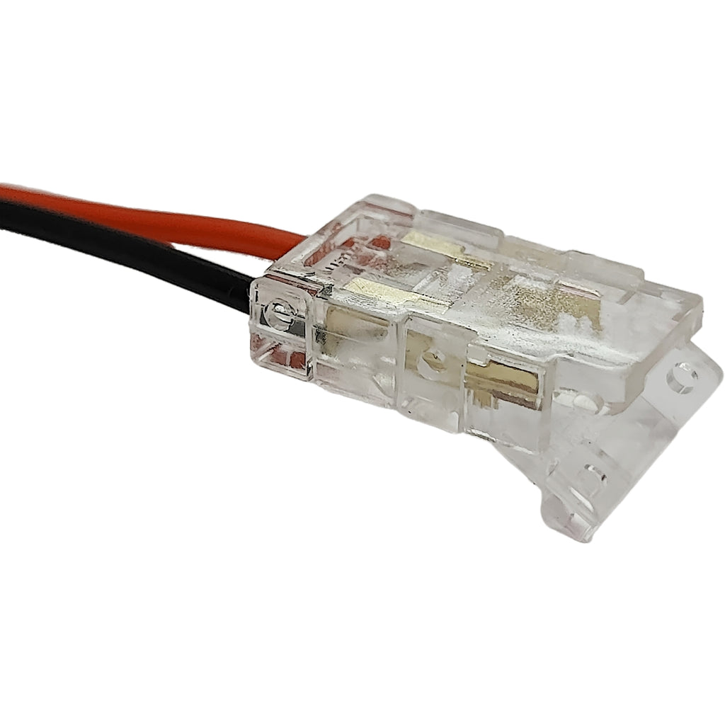 2X COB LED Strip Light 8MM Power Cable Connector Bare Wire - RVSUNSHADES