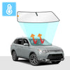 Mitsubishi Outlander Windscreen Sun Shade 3rd Gen 2012-2020 Solar Screens BLOCK OUT (RV14) Premium V2 - RVSUNSHADES