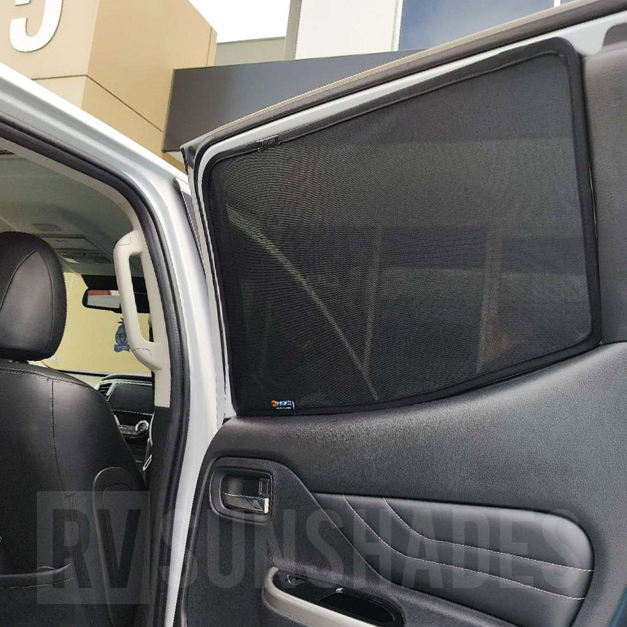 Mitsubishi Triton Sun Shade 5th Gen 2015-2022 [Rear Door] Pair - RVSUNSHADES