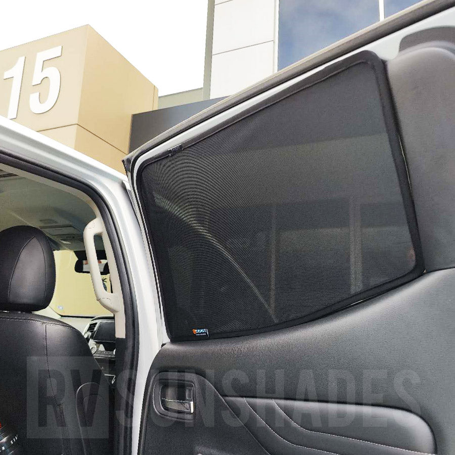 Mitsubishi Triton Sun Shade 5th Gen 2015-2022 [Rear Door] Pair - RVSUNSHADES