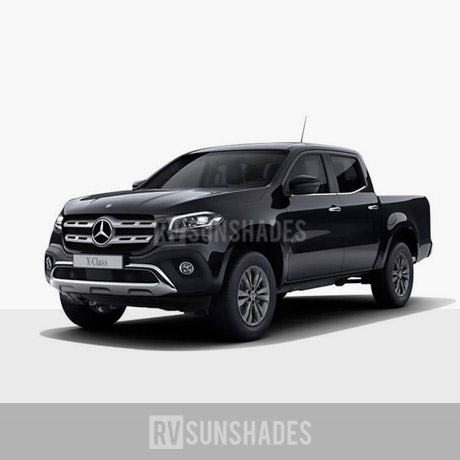 MERCEDES-BENZ X-CLASS Window Sun Shade Dual Cab 2015-now [Rear Door] - RVSUNSHADES
