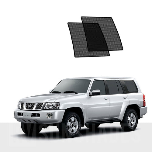 Nissan Patrol Y61 Sun Shades GU 1999-2009 [Rear Door] Pair - RVSUNSHADES