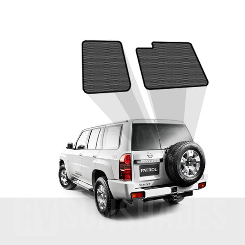 Nissan Patrol Y61 Sun Shades GU 1999-2009 [Tailgate Window] Pair - RVSUNSHADES