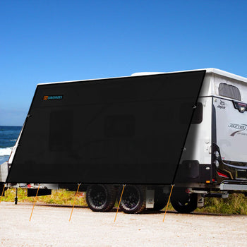 Caravan Offside Shade Wall 3.4x2.2m - RVSUNSHADES
