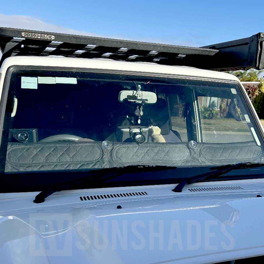 Car Dash Shade Stealth Windshield Shade 4WD Anti Bonnet Glare [MULTI-FIT] - RVSUNSHADES