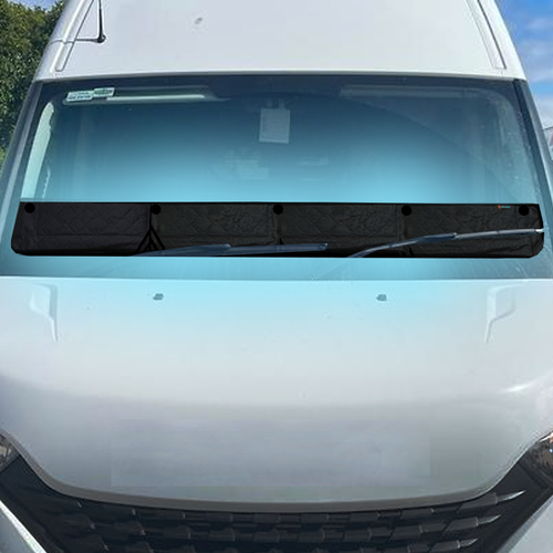 Car Dash Shade Stealth Windshield Shade Trucks Anti Bonnet Glare 250mm Tall [TRUCKS XL] - RVSUNSHADES