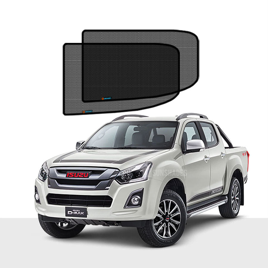 ISUZU D-MAX Window Sun Shade Dual Cab RT 2012-2020 [Rear Door] Pair - RVSUNSHADES