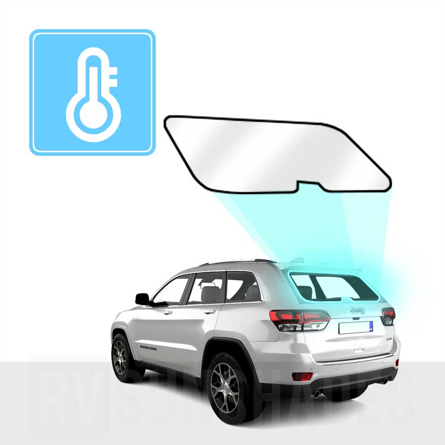 JEEP Grand Cherokee Tailgate Solar Screen 4th Gen WK2 2010-2021 Blockout [Tailgate Window] - RVSUNSHADES