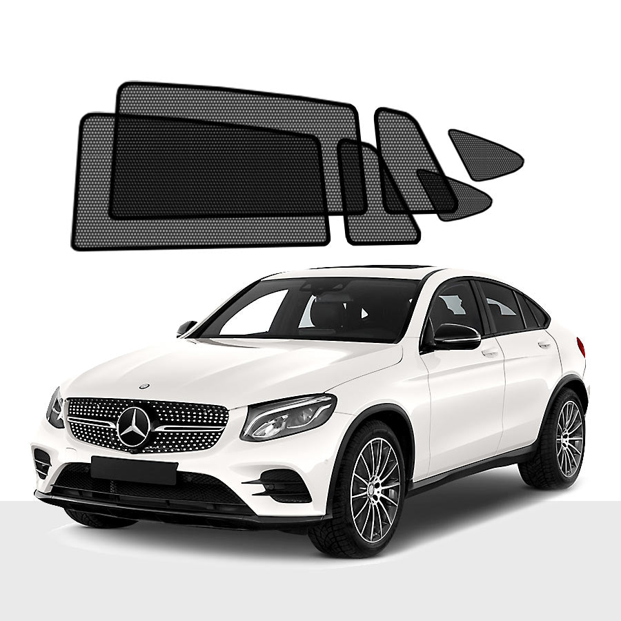 MERCEDES-BENZ GLC Coupe Window Sun Shade 1st Gen 2016-2021 [set of 6] - RVSUNSHADES