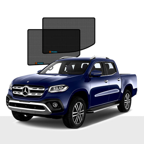 MERCEDES-BENZ X-CLASS Window Sun Shade Dual Cab 2015-now [Rear Door] - RVSUNSHADES