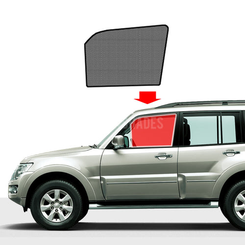 Mitsubishi Pajero NX Sun Shades 2006-Now [Front Door] Pair - RVSUNSHADES