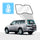 Mitsubishi Pajero NX Solar Screen Custom Fit BLOCK OUT 2006-Now [Tailgate Window] - RVSUNSHADES