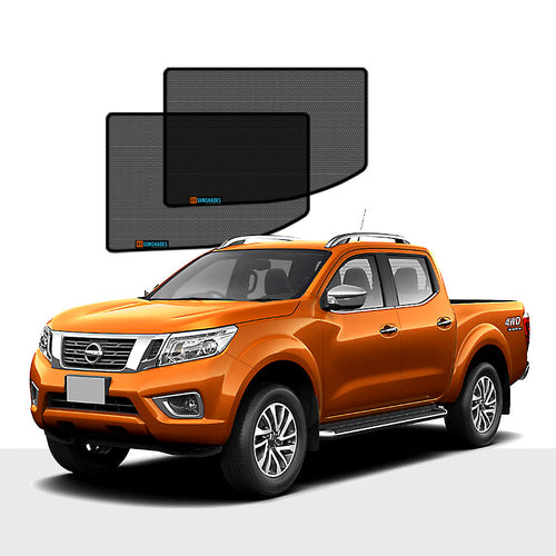 Nissan Navara D23/NP300 Sun Shade Dual Cab 2015-now [Rear Door] Pair - RVSUNSHADES