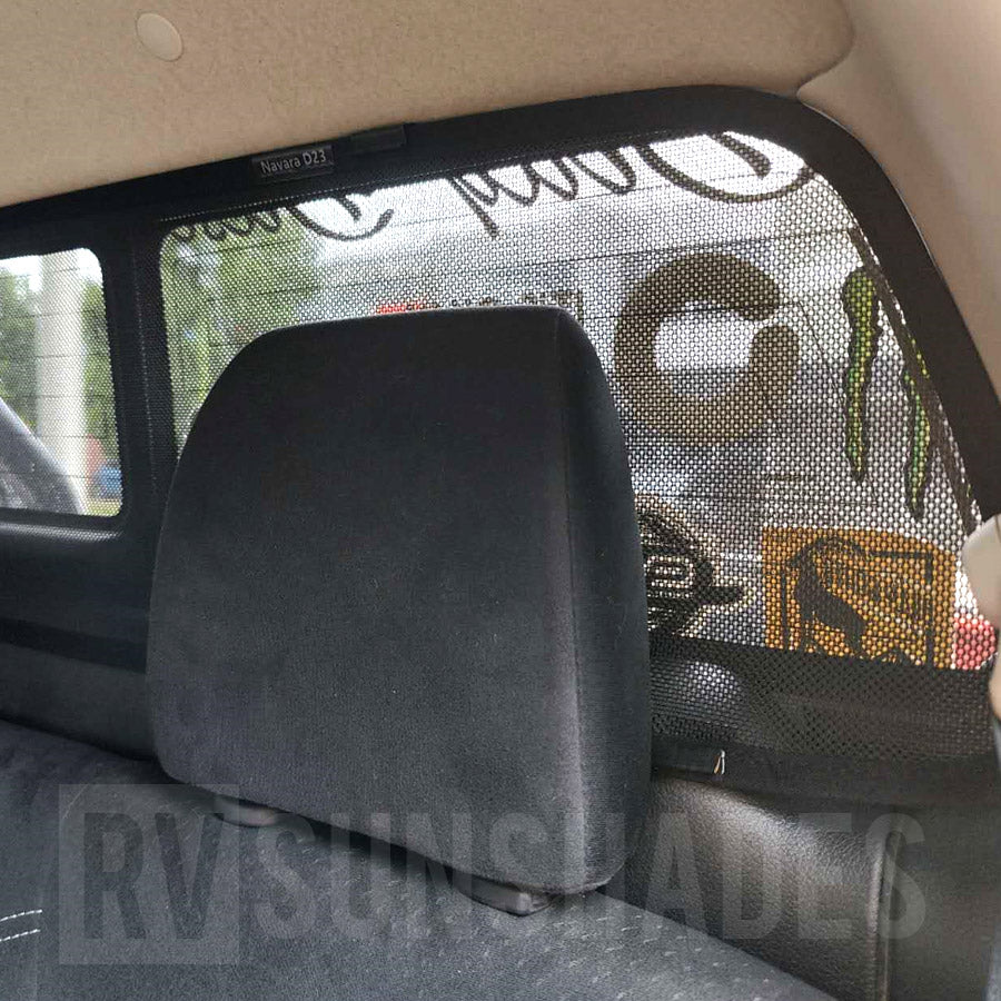Nissan Navara D23/NP300 Sun Shade Dual Cab 2015-now [Rear Door] Pair - RVSUNSHADES